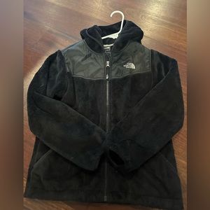 Kids north face fleece jacket with hood